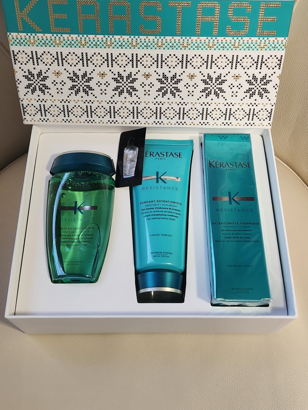 Kérastase Résistance Extentioniste 3-Piece Hair Care Gift Set NEW